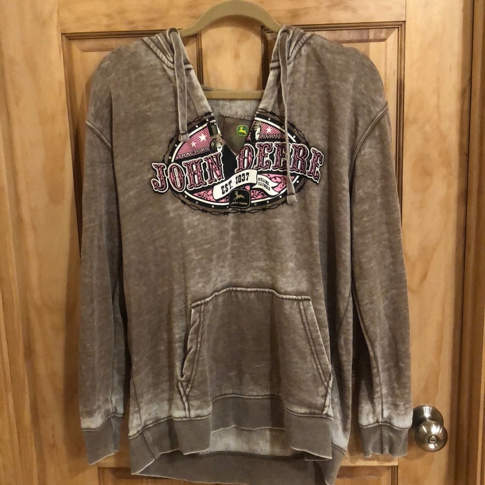 Lg John Deere distressed hoodie